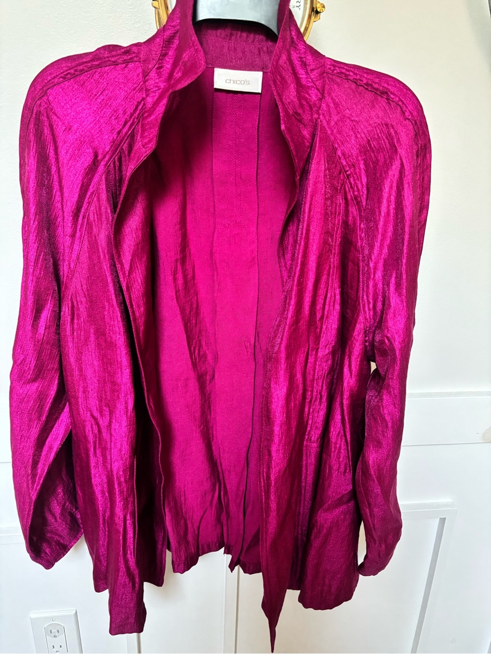 Chico’s satin like dress Jacket - Size 2
